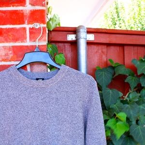 H&M Crew Neck Textured Sweater Mens